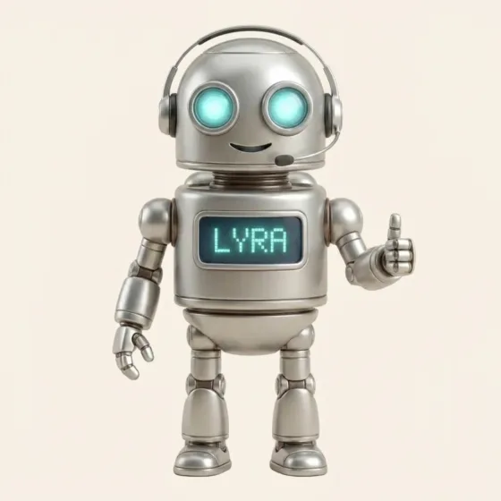 LYRA — müşteri deneyimi ajanı, kulaklıklı